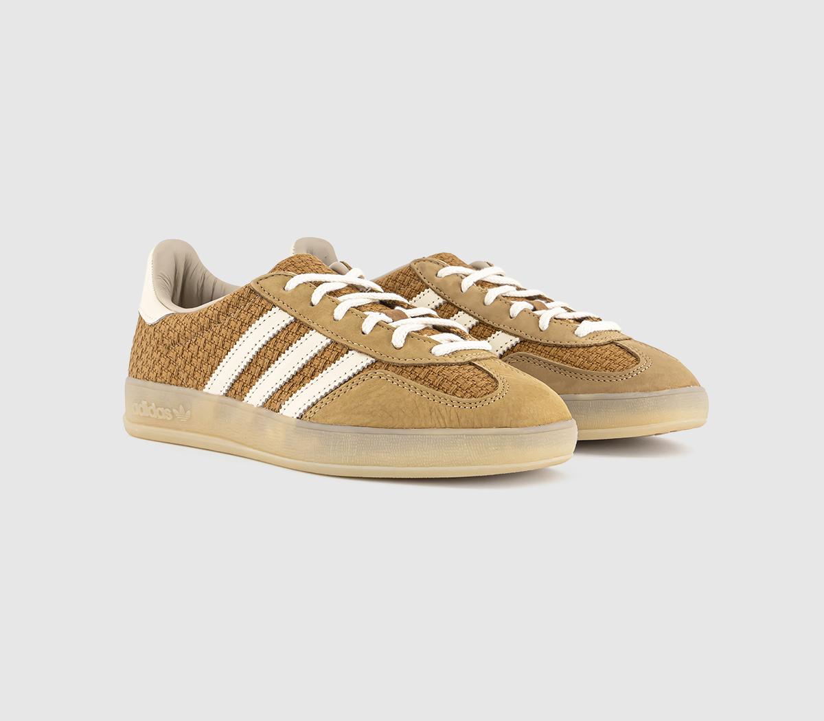 adidasGazelle Indoor TrainersBrown Desert Wonder White