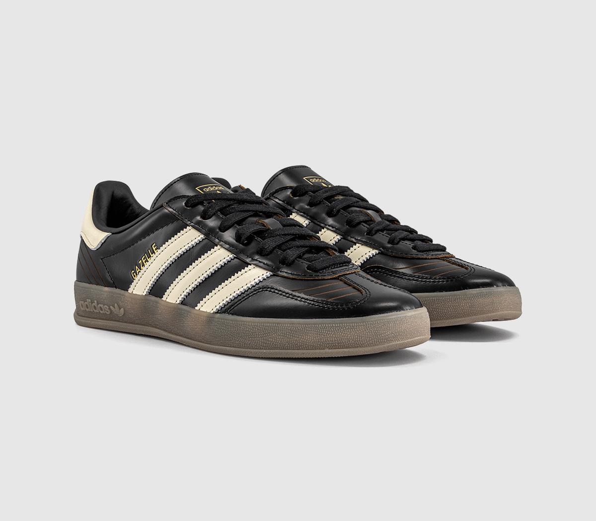 adidasGazelle Indoor TrainersCore Black Cream White Gum