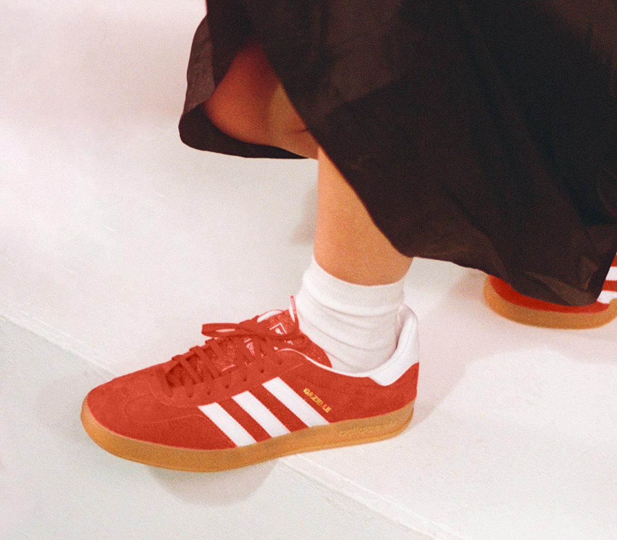 Traer Mm vesícula biliar adidas Gazelle Indoor Trainers Blood Orange White Gum - Men's Trainers