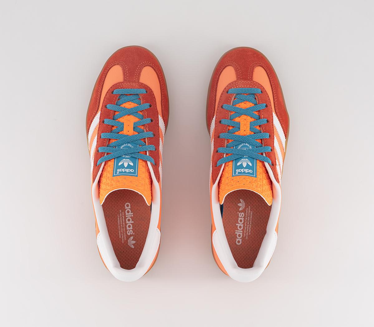 adidasGazelle Indoor Trainers Beam Orange White Gum