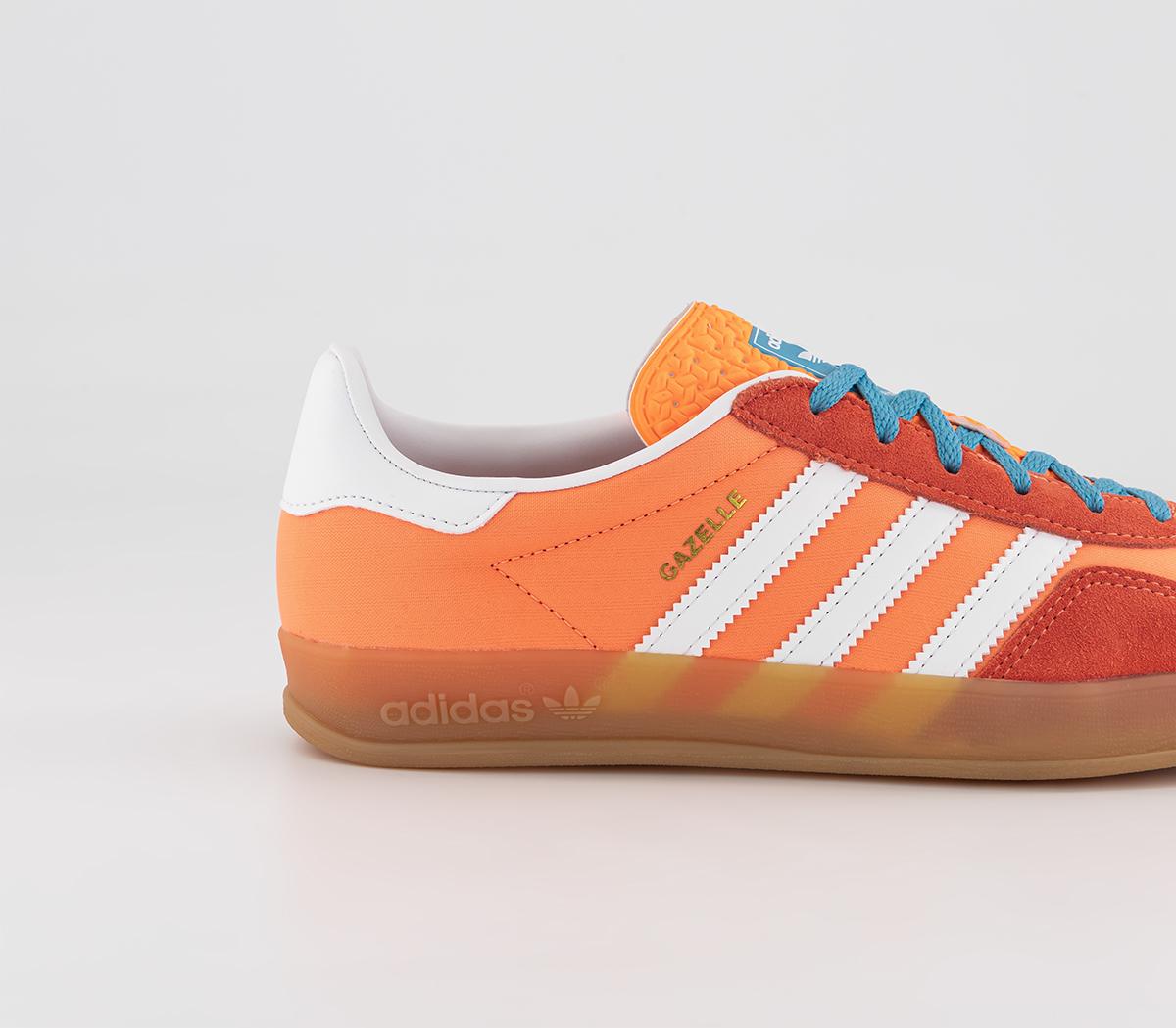 adidasGazelle Indoor Trainers Beam Orange White Gum