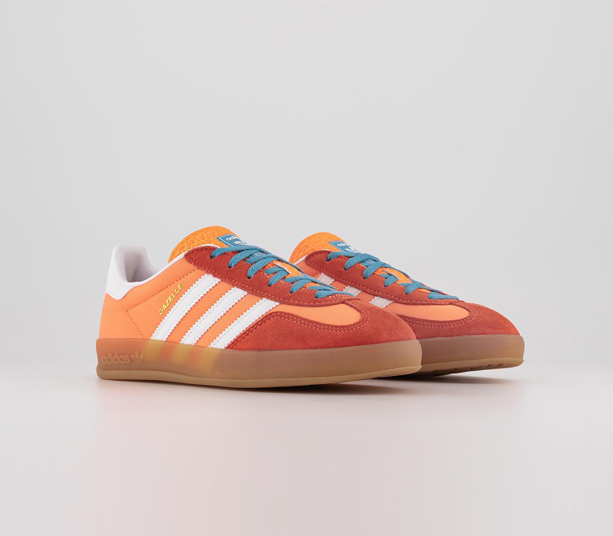 adidasGazelle Indoor Trainers Beam Orange White Gum