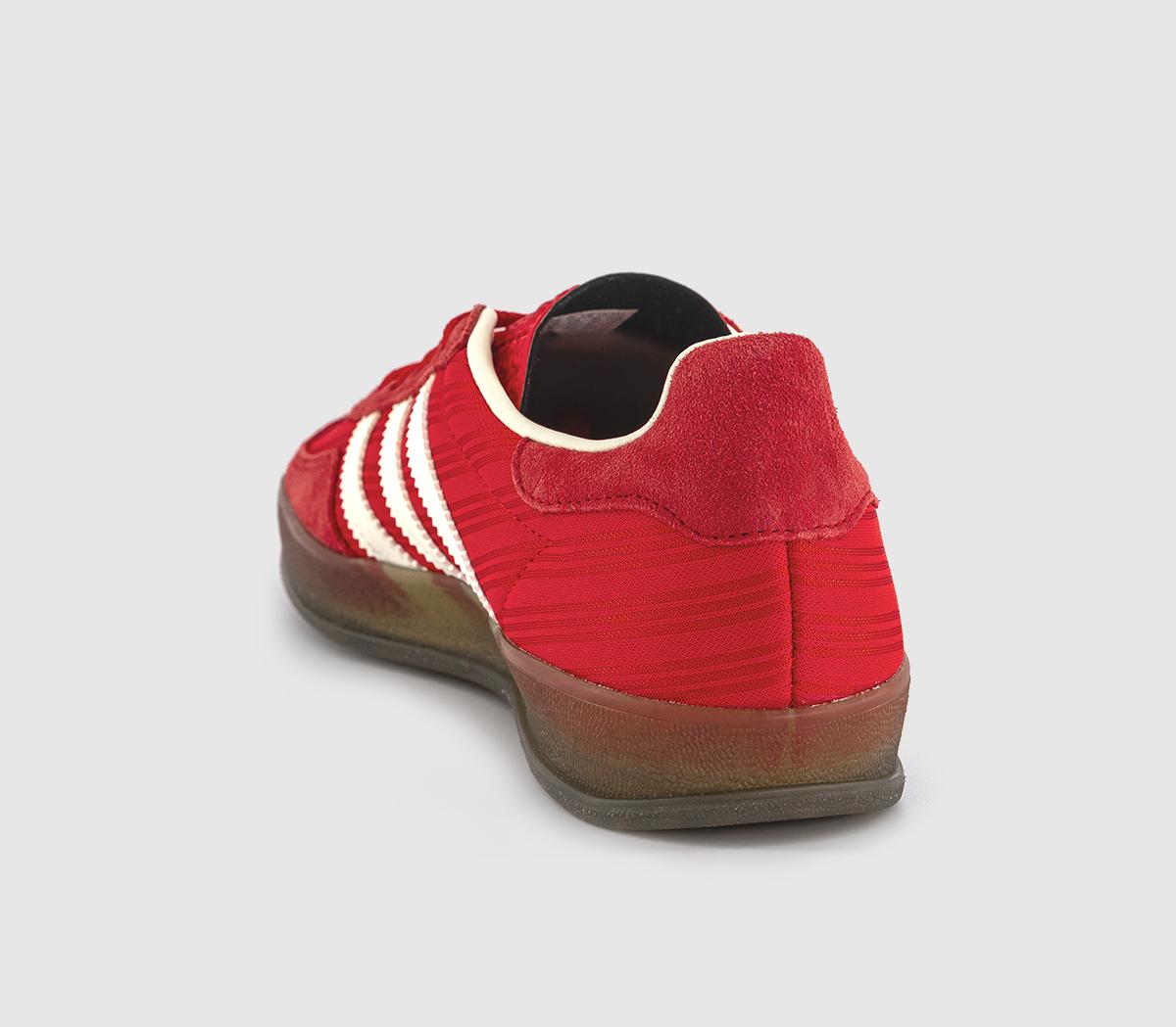 adidasGazelle Indoor Trainers adidasGazelle Indoor Trainers Red Better Scarlet Cream White