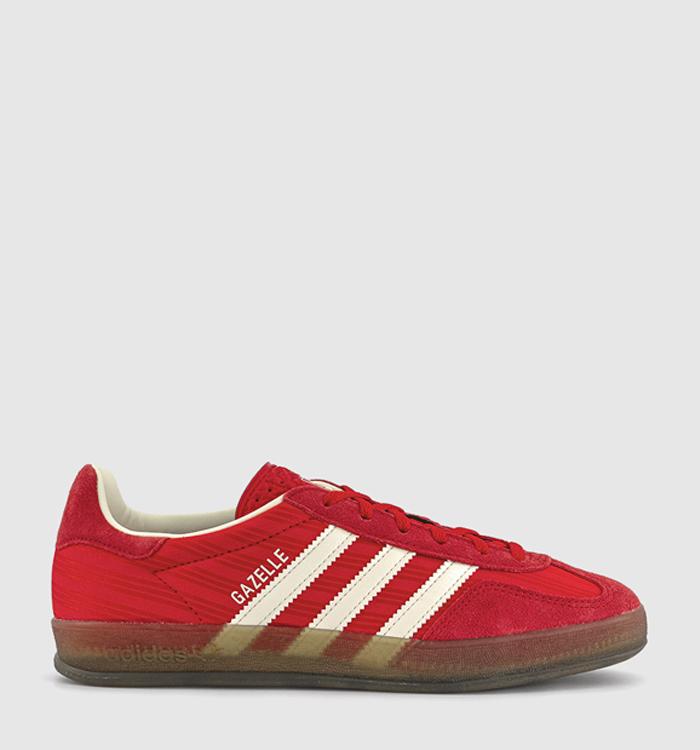 adidas Gazelle Indoor Trainers Red Better Scarlet Cream White