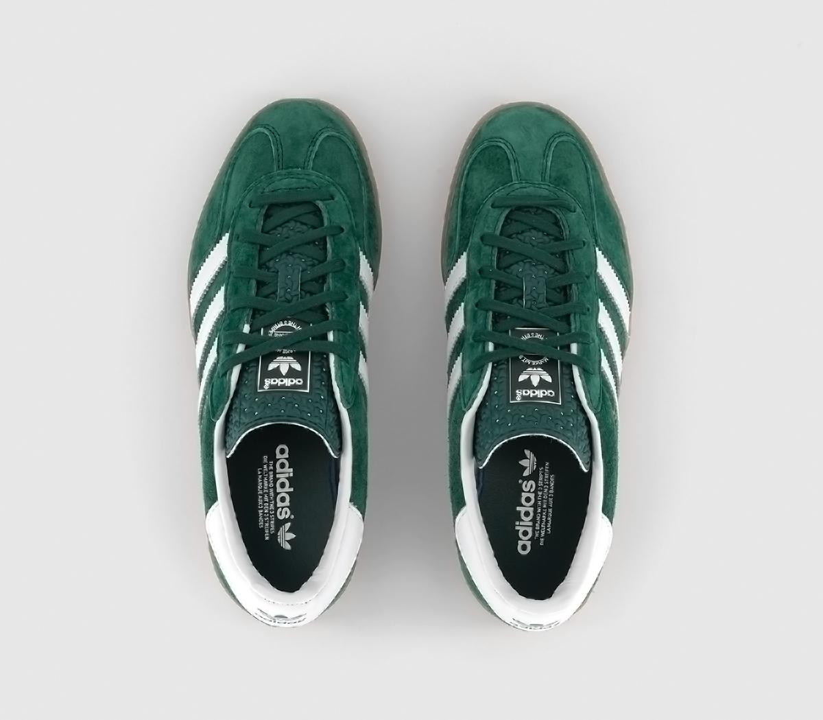 adidasGazelle Indoor TrainersCollegiate Green White Gum