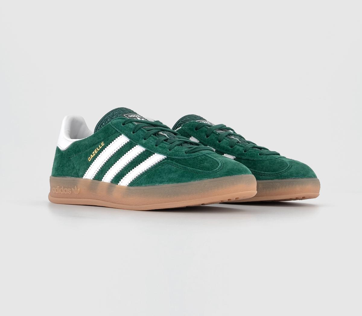 adidas Gazelle Indoor Trainers Collegiate Green White Gum - adidas Gazelle