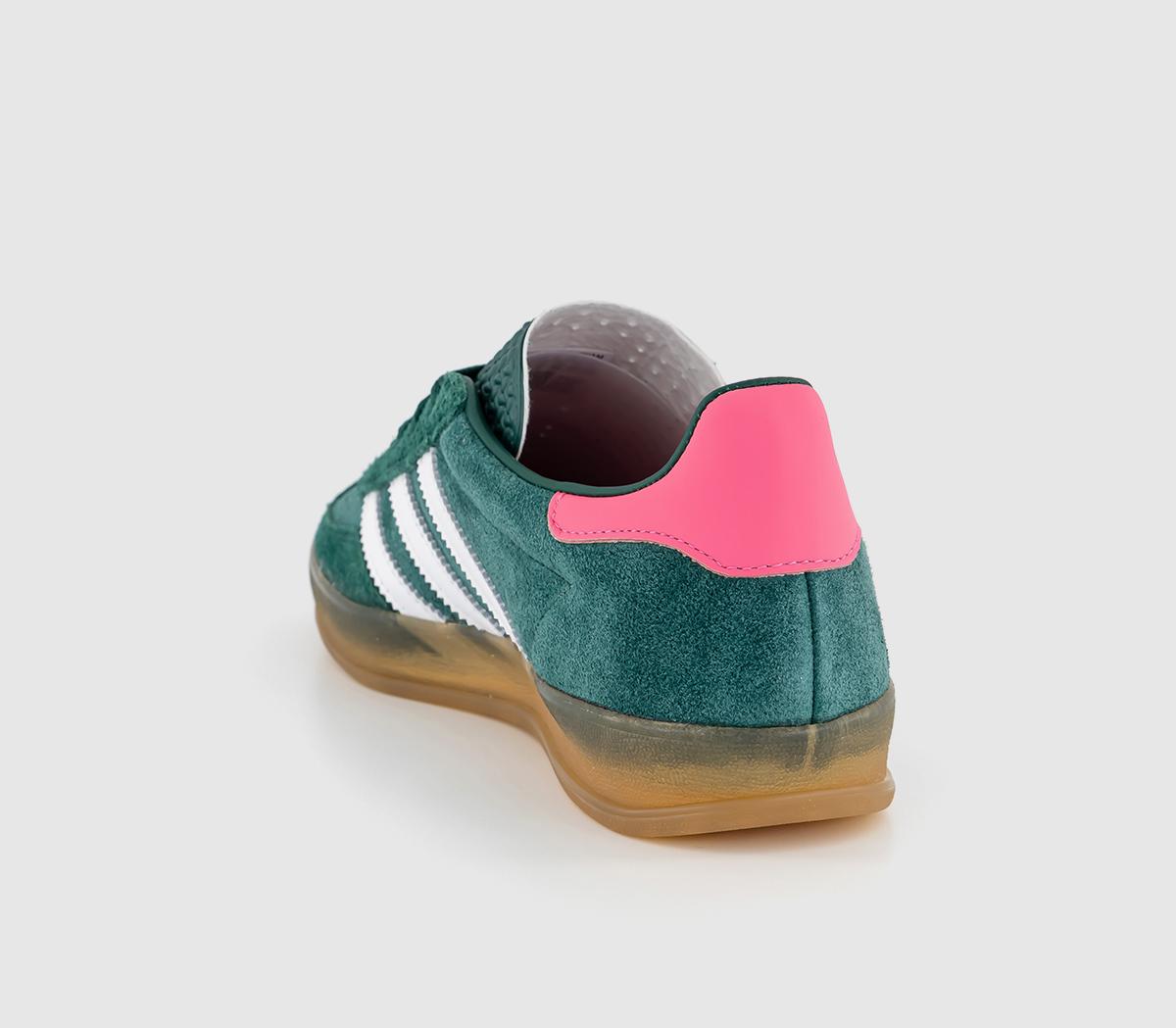adidasGazelle Indoor Trainers Collegiate Green White Lucid Pink