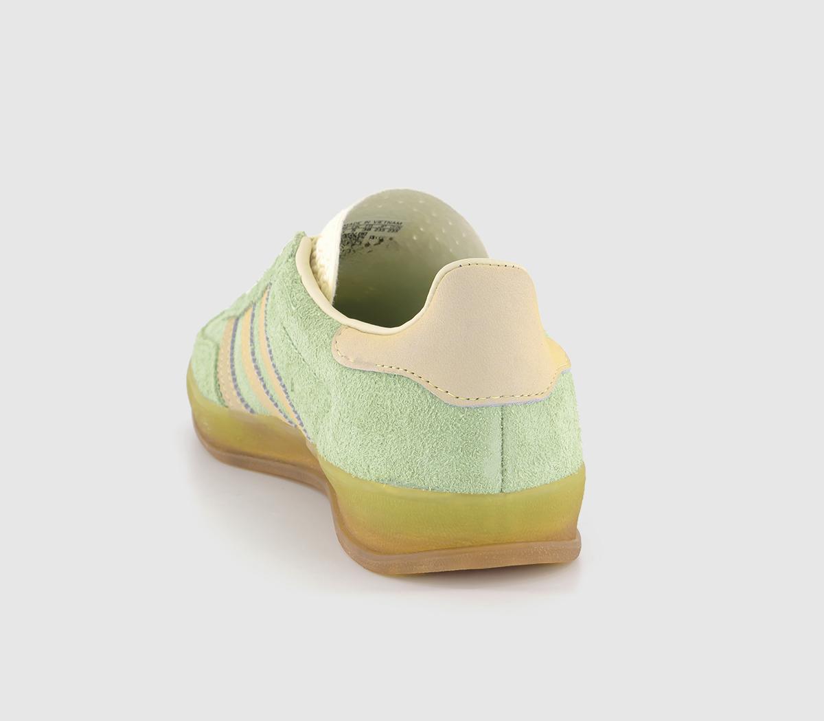 adidasGazelle Indoor TrainersSemi Green Spark Almost Yellow Cream White
