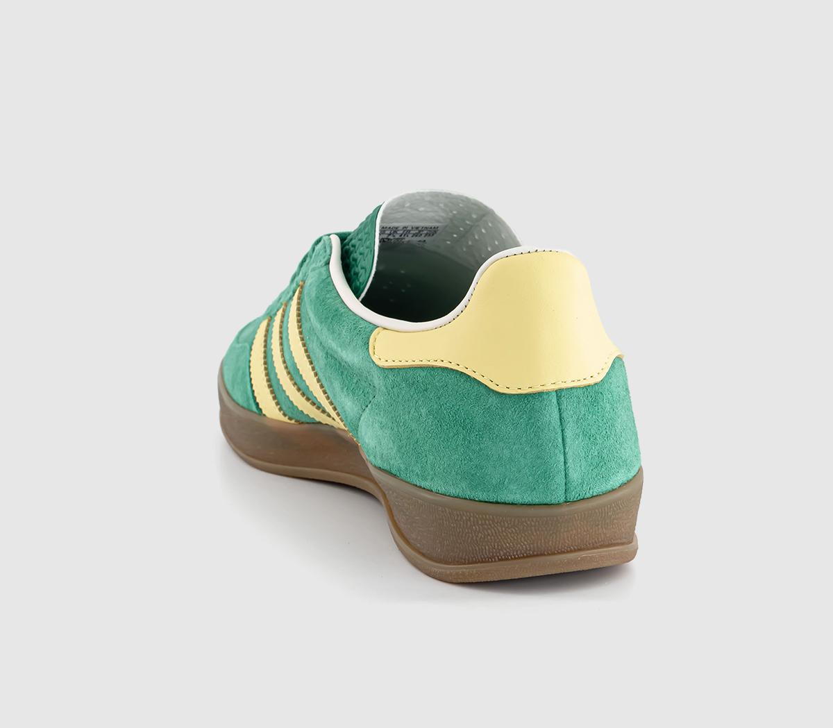 adidasGazelle Indoor Trainers adidasGazelle Indoor TrainersSemi Court Green Almost Yellow Gum