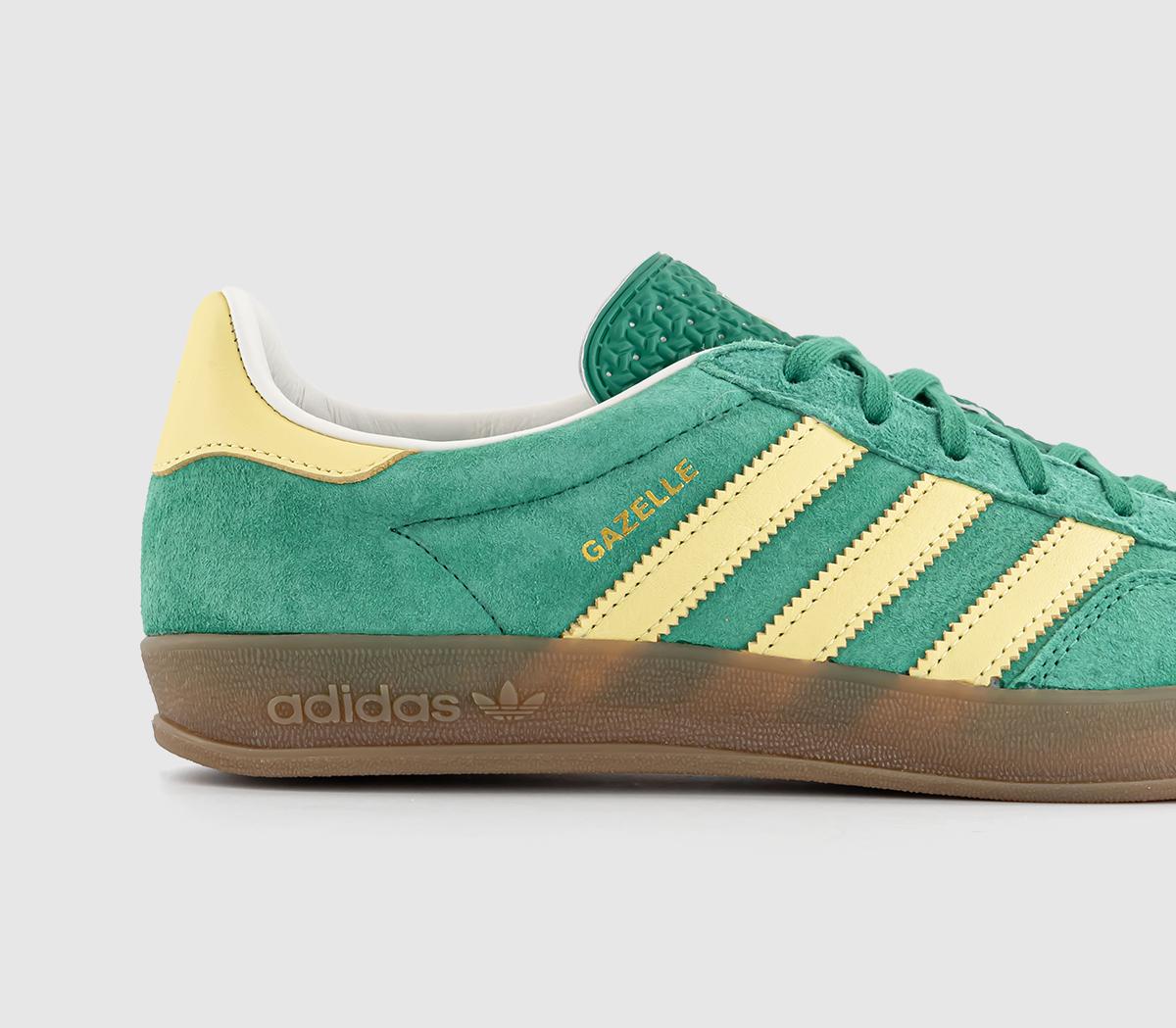adidasGazelle Indoor Trainers adidasGazelle Indoor TrainersSemi Court Green Almost Yellow Gum