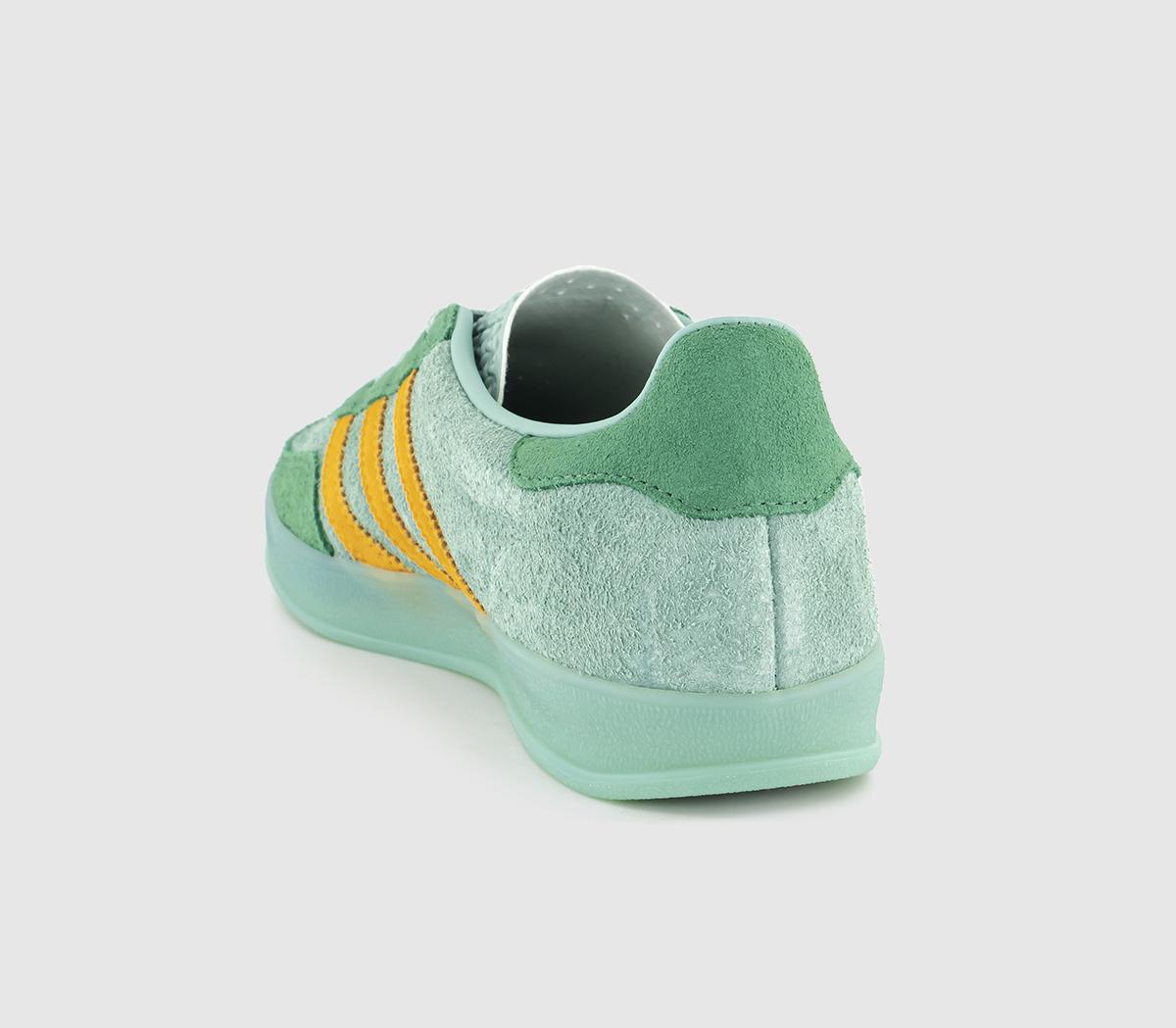 adidasGazelle Indoor TrainersHazy Green Preloved Green Crew Yellow