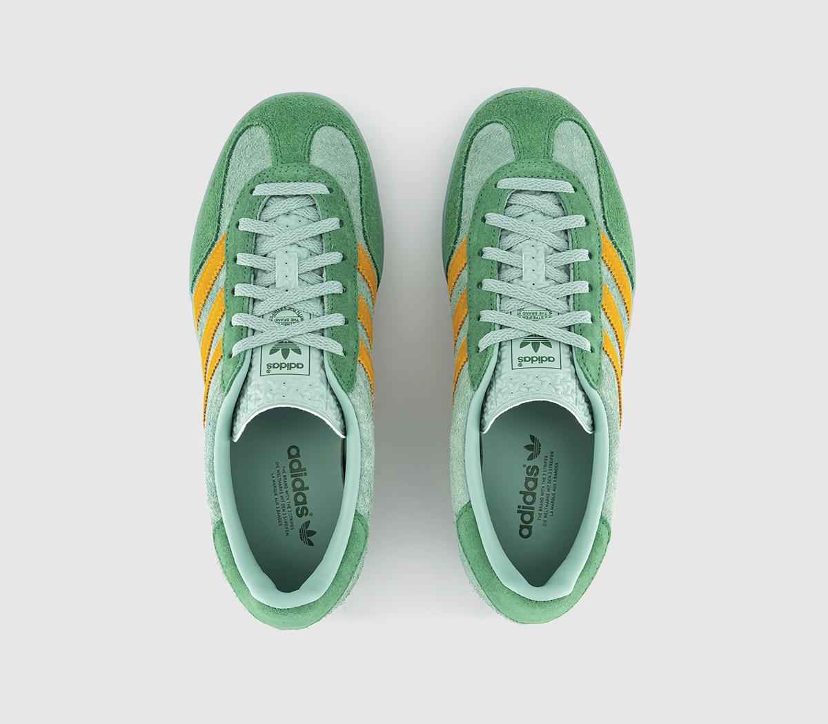 adidasGazelle Indoor TrainersHazy Green Preloved Green Crew Yellow