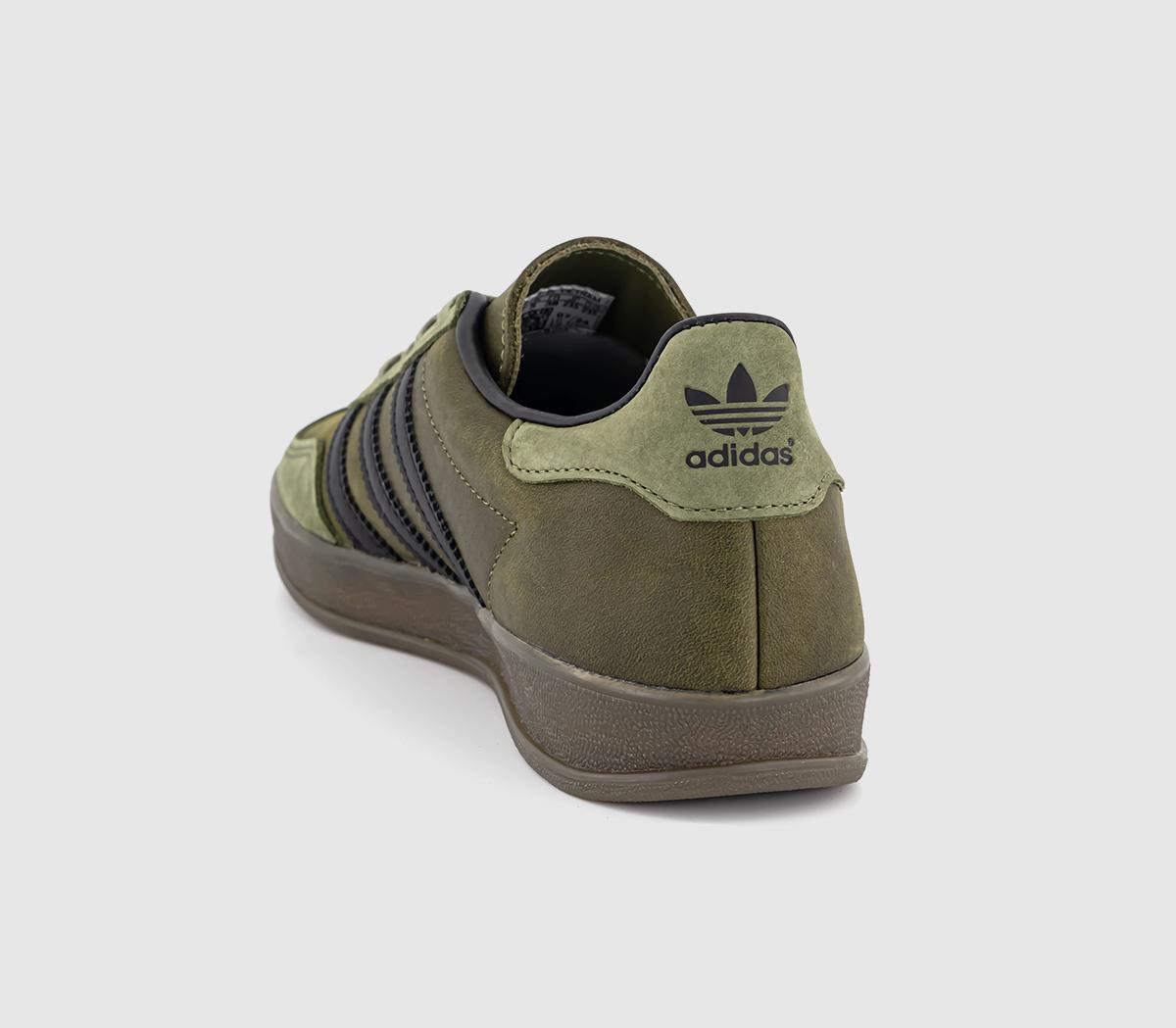 adidasGazelle Indoor TrainersFocus Olive Core Black Gum