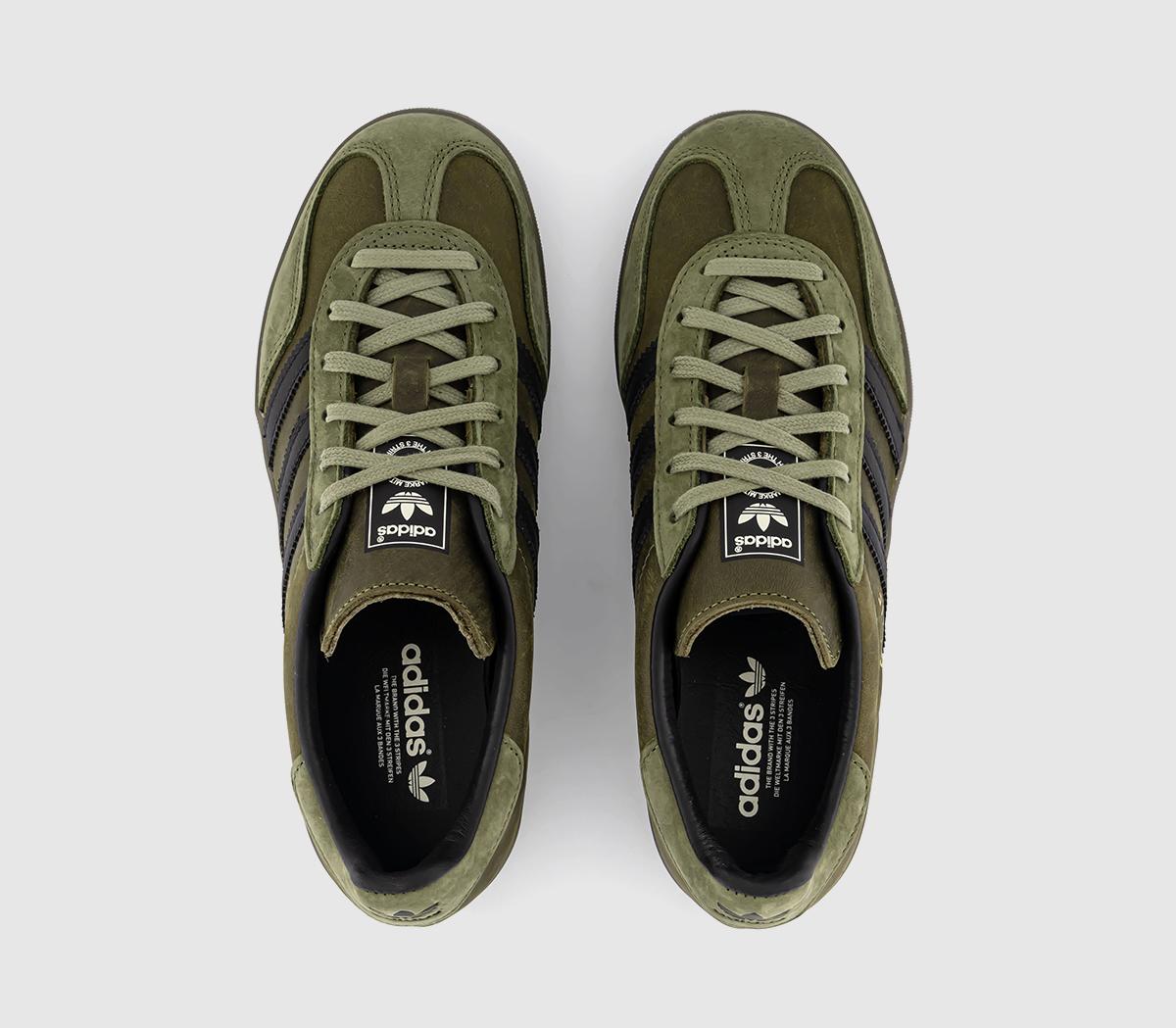 adidas Gazelle Indoor Trainers Focus Olive Core Black Gum