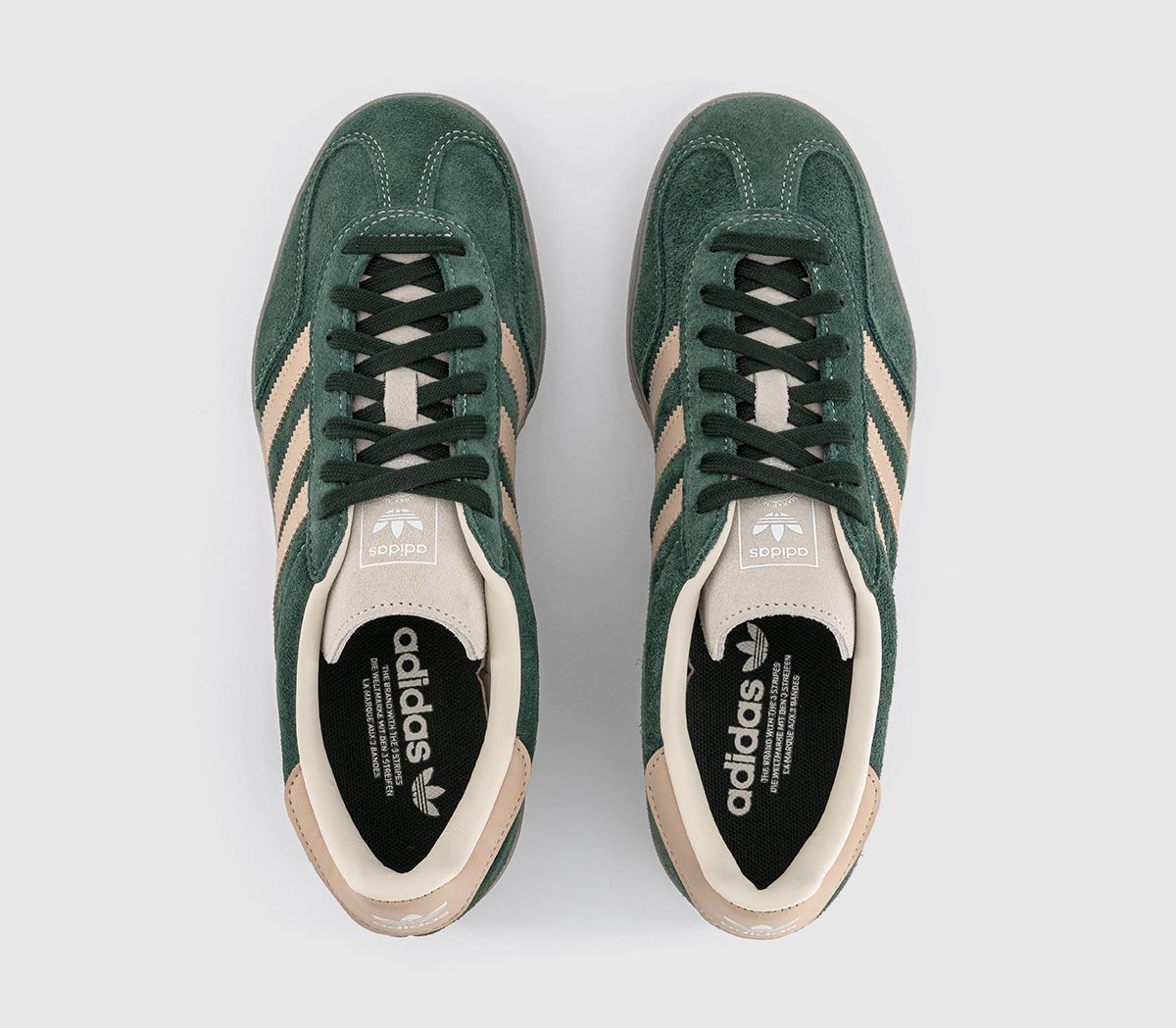 adidasGazelle Indoor Trainers adidasGazelle Indoor TrainersShadow Green Warm Sandstone Wonder White