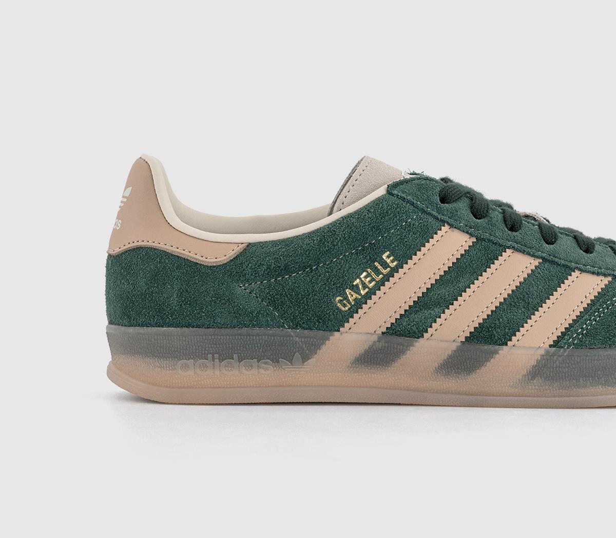adidasGazelle Indoor Trainers adidasGazelle Indoor TrainersShadow Green Warm Sandstone Wonder White