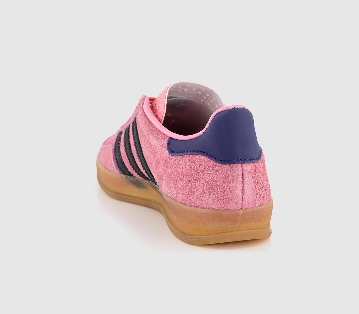 adidasGazelle Indoor Trainers Bliss Pink Black Collegiate Purple