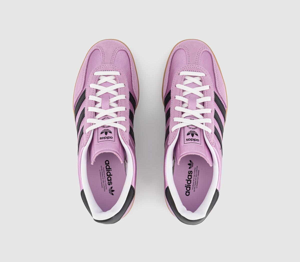 adidasGazelle Indoor Trainers adidasGazelle Indoor TrainersBliss Lilac Black Metallic