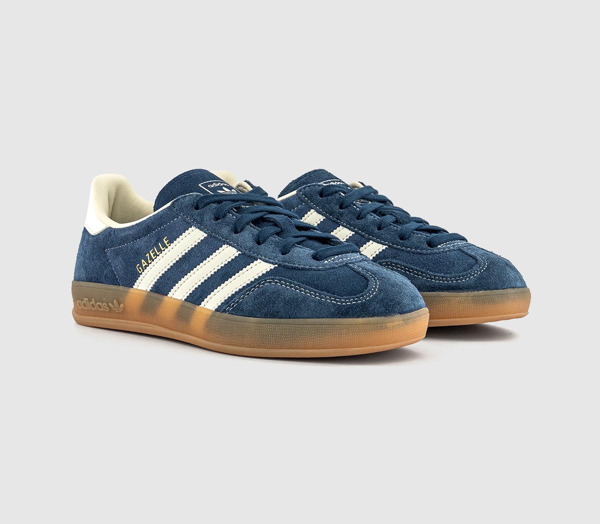 adidasGazelle IndoorNight Indigo Offwhite Gold Metallic