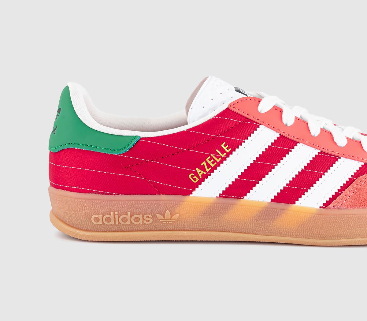adidasGazelle Indoor TrainersBetter Scarlet White Gum