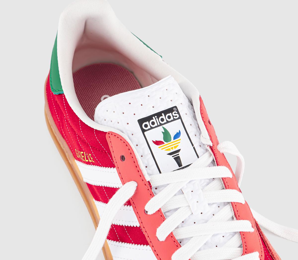 adidasGazelle Indoor TrainersBetter Scarlet White Gum