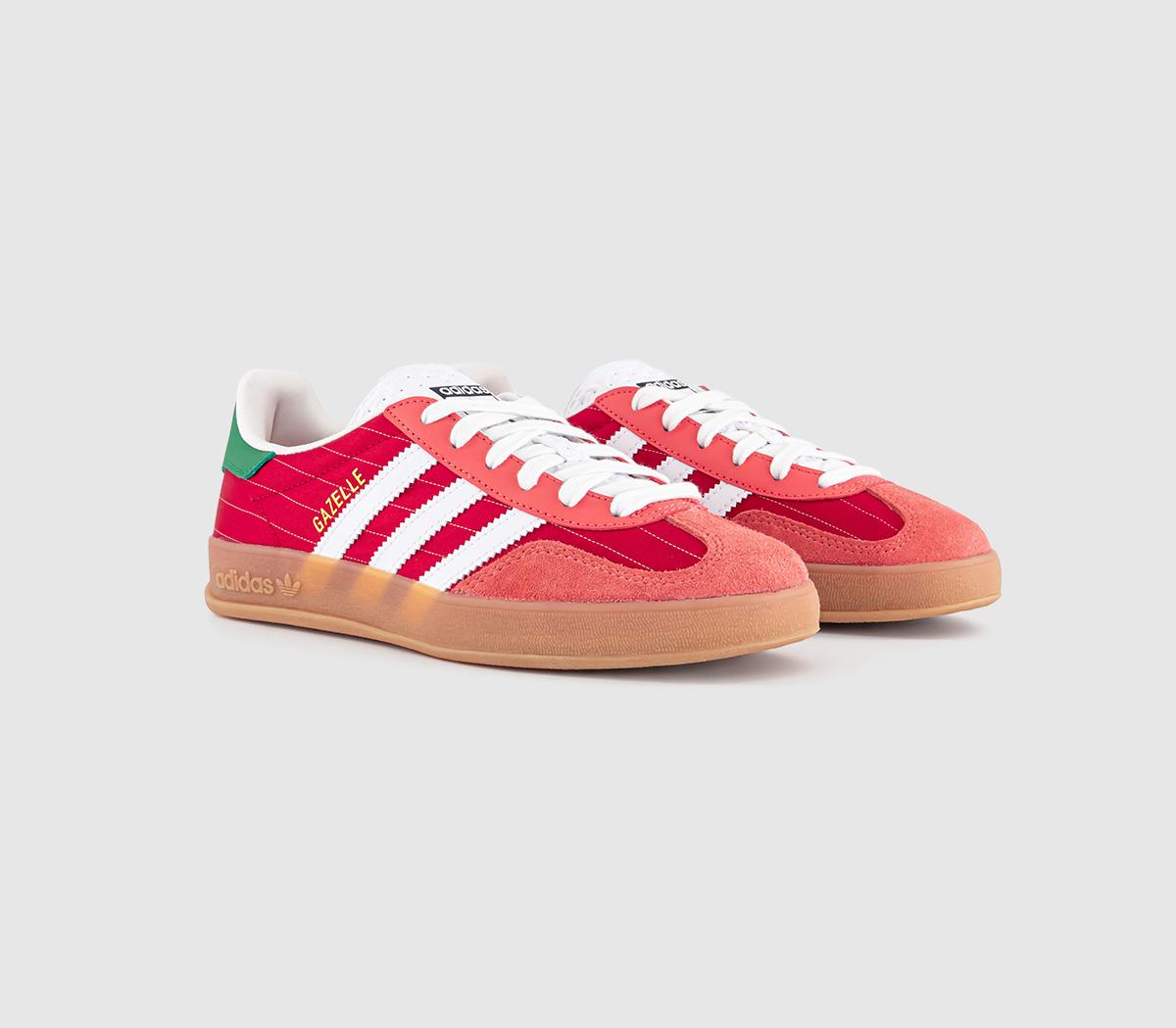 adidasGazelle Indoor TrainersBetter Scarlet White Gum