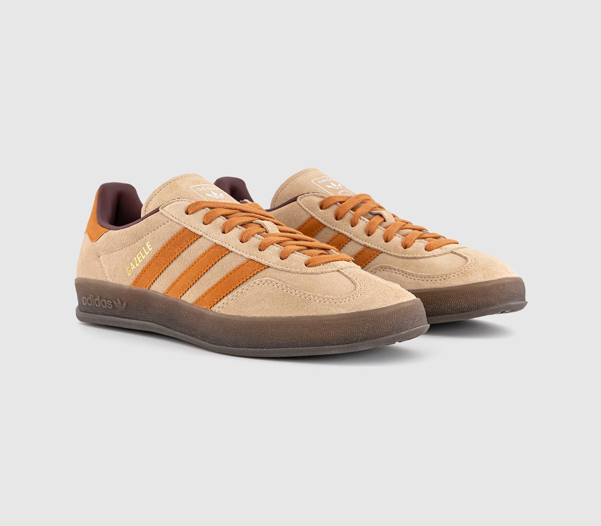 adidasGazelle Indoor Trainers adidasGazelle Indoor TrainersWarm Sandstone Craft Ochre Shadow Red