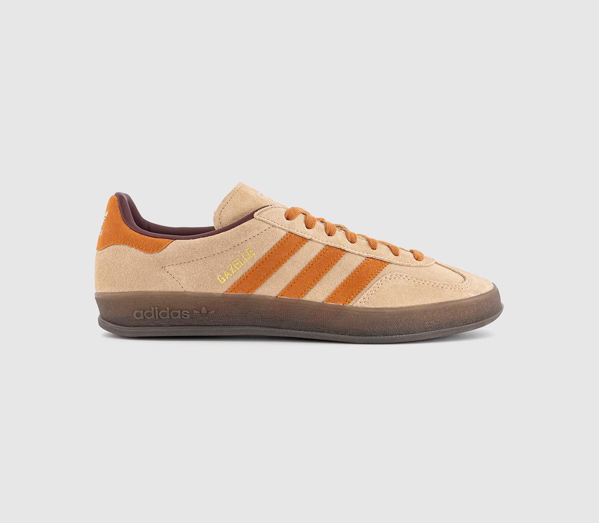 adidasGazelle Indoor TrainersWarm Sandstone Craft Ochre Shadow Red