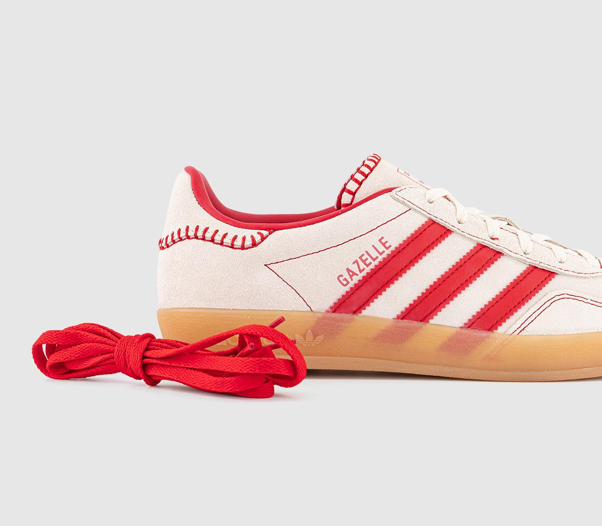 adidasGazelle Indoor Trainers adidasGazelle Indoor TrainersBetter Scarlet Better Scarlet Cream White