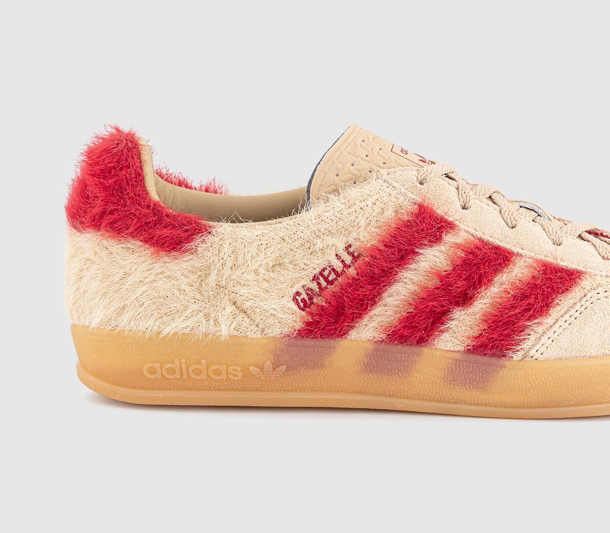 adidas Gazelle Indoor Trainers Magic Beige Victory Red Gum