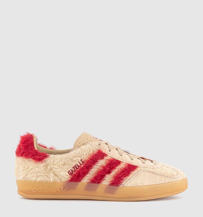 adidas Gazelle Indoor Trainers Magic Beige Victory Red Gum