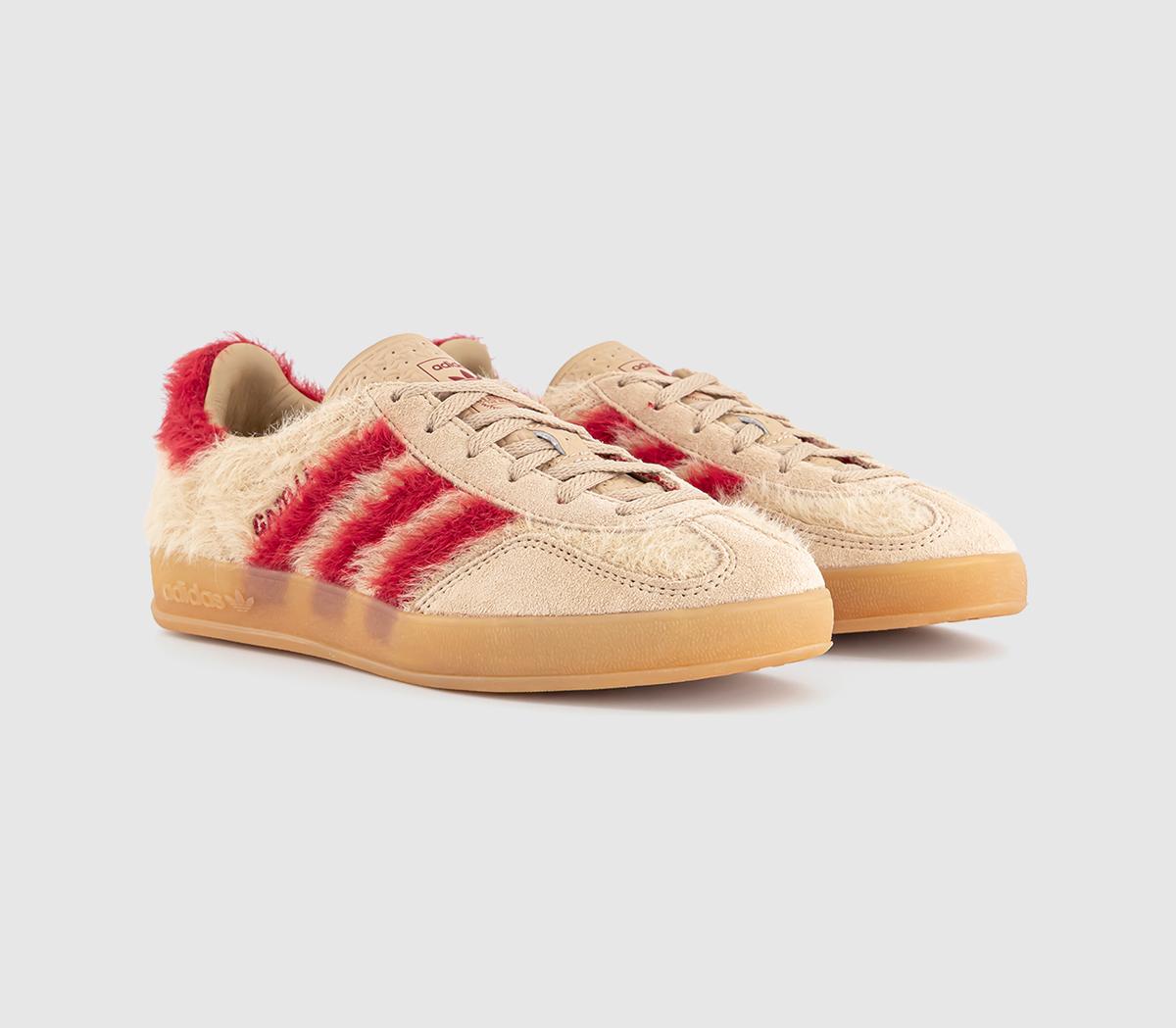adidasGazelle Indoor TrainersMagic Beige Victory Red Gum