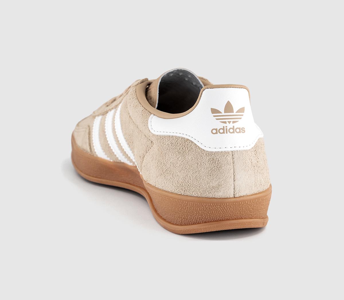 adidasGazelle Indoor TrainersMagic Beige White White Gum