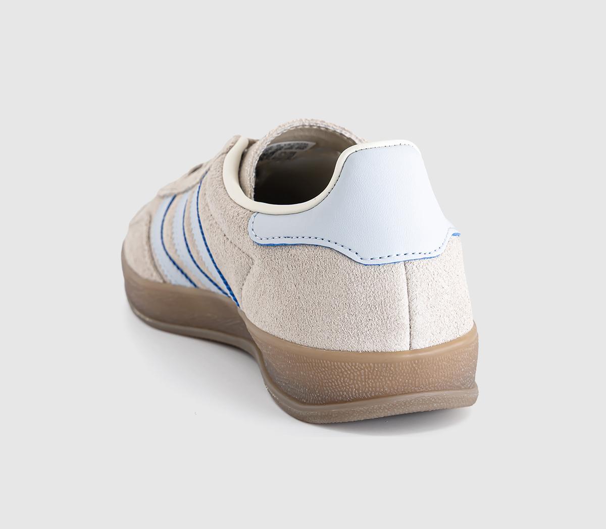 adidasGazelle Indoor TrainersWonder Beige Halo Blue Gum