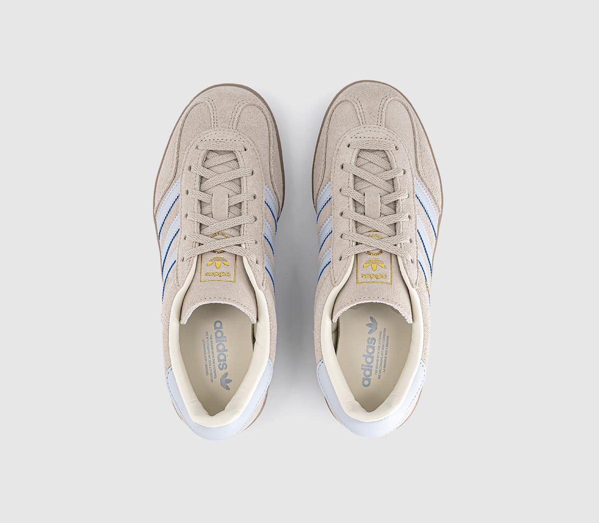 adidasGazelle Indoor TrainersWonder Beige Halo Blue Gum
