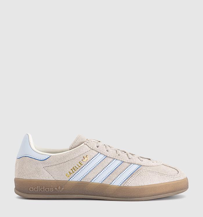 adidas Gazelle Indoor Trainers Wonder Beige Halo Blue Gum
