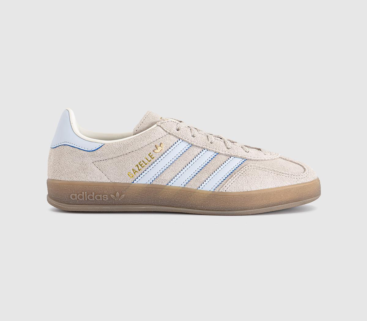 adidasGazelle Indoor TrainersWonder Beige Halo Blue Gum