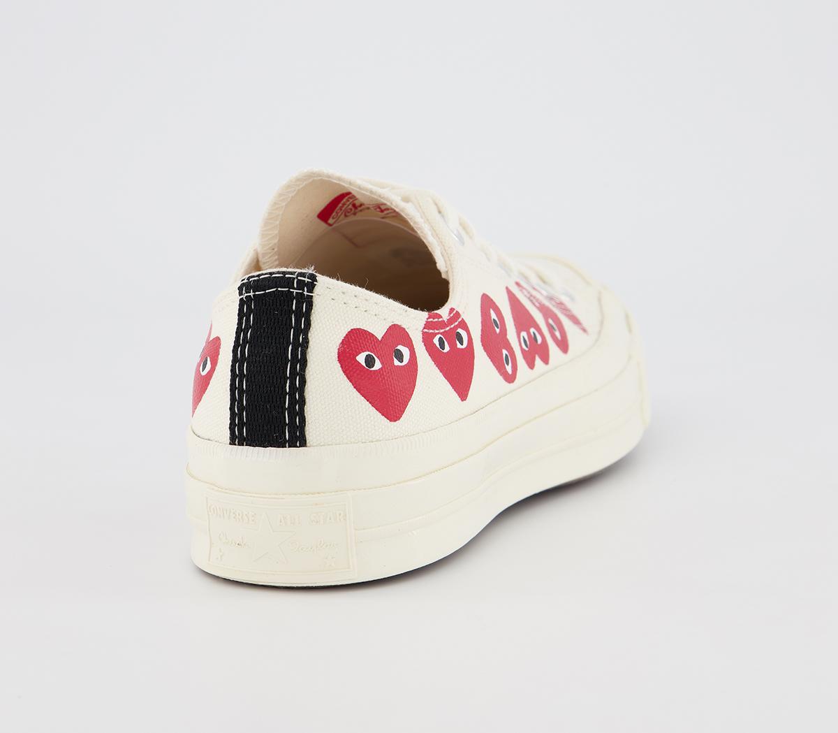Comme Des GarconsConverse Chuck Taylor Low 70s X PLAY CDG TrainersOff White