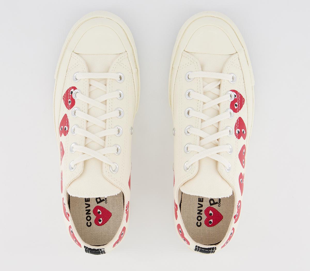 Comme Des GarconsConverse Chuck Taylor Low 70s X PLAY CDG TrainersOff White