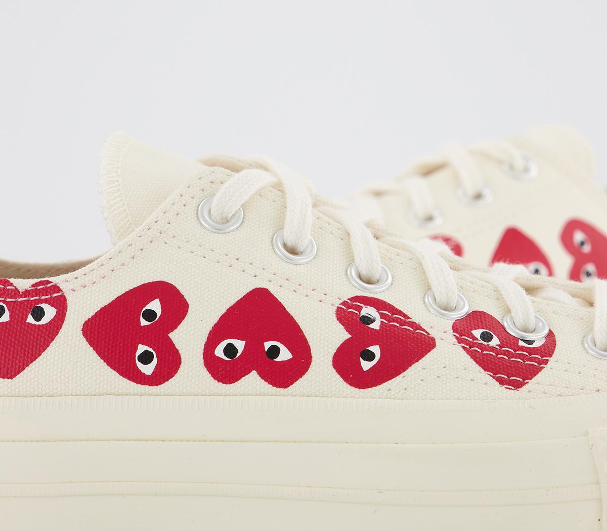 Comme Des GarconsConverse Chuck Taylor Low 70s X PLAY CDG TrainersOff White