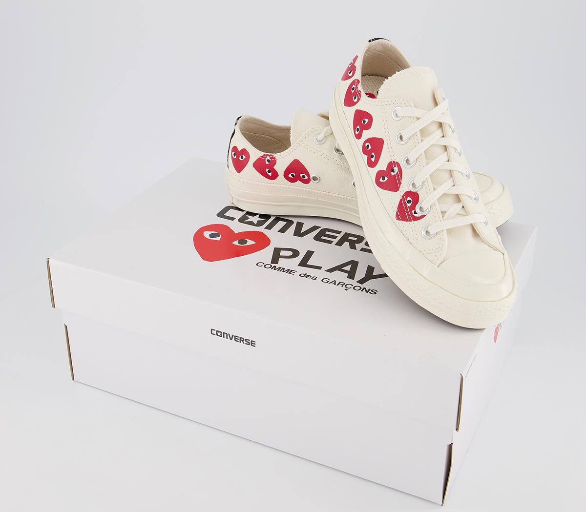 Comme Des GarconsConverse Chuck Taylor Low 70s X PLAY CDG TrainersOff White
