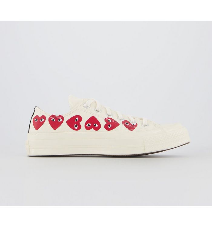 Comme Des Garcons Ct Lo 70s X Play Cdg In White/red