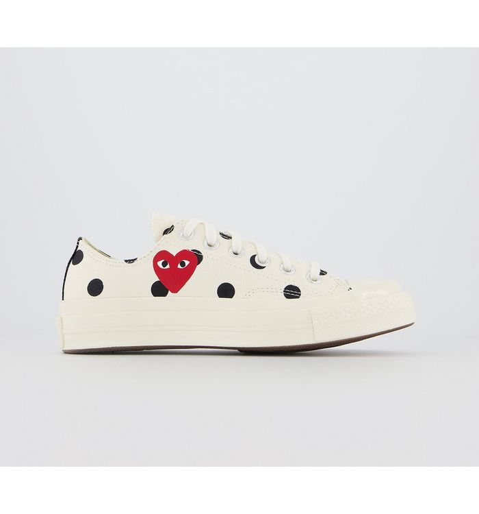Comme Des Garcons Ct Lo 70s X Play Cdg Polka In White And Black