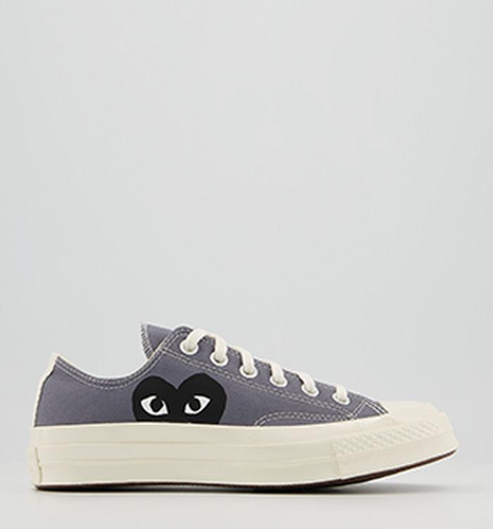 Comme Des Garcons Converse Chuck Taylor Low 70s X PLAY CDG Trainers Grey