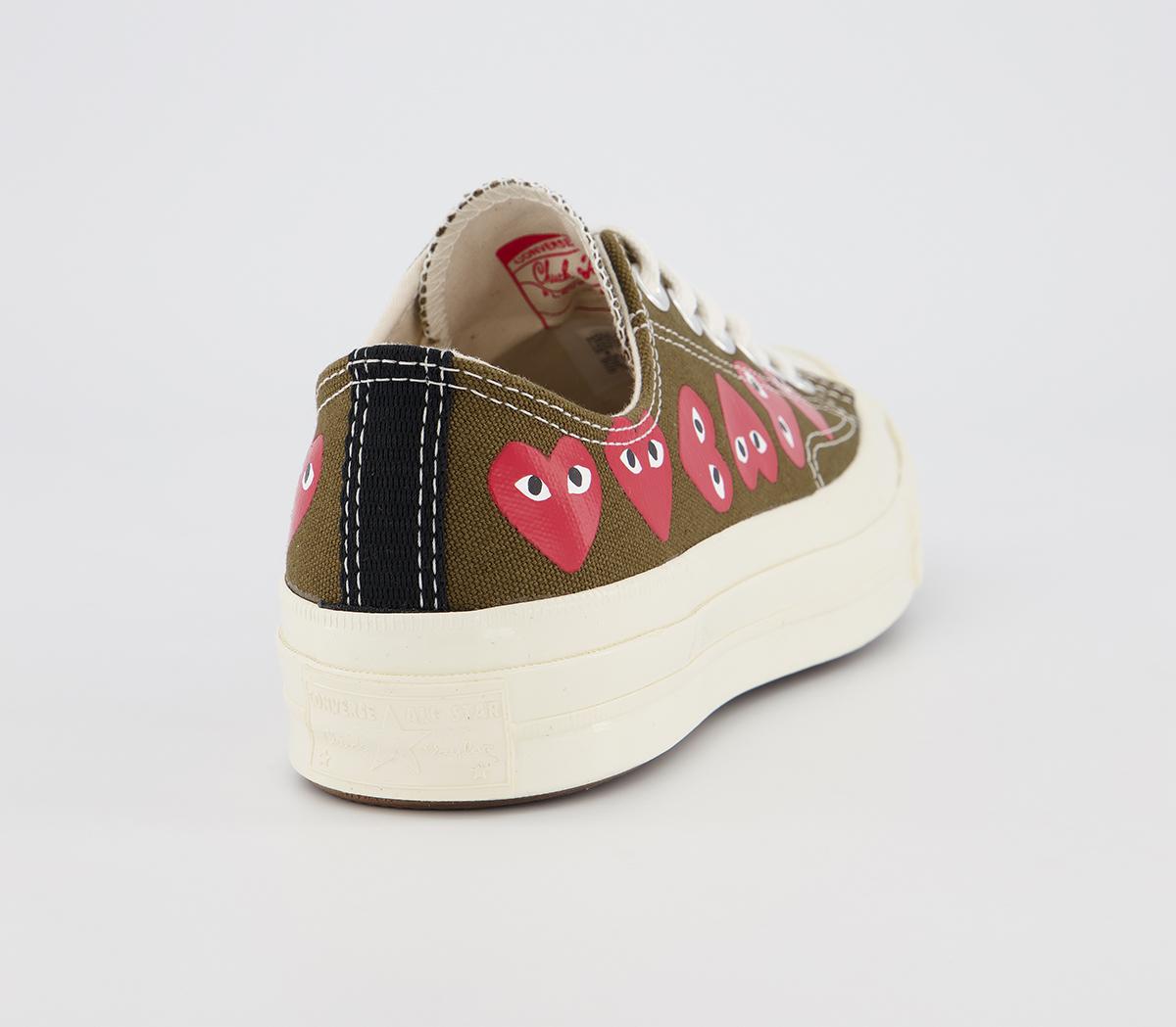 Comme Des GarconsConverse Chuck Taylor Low 70s X PLAY CDG TrainersKhaki