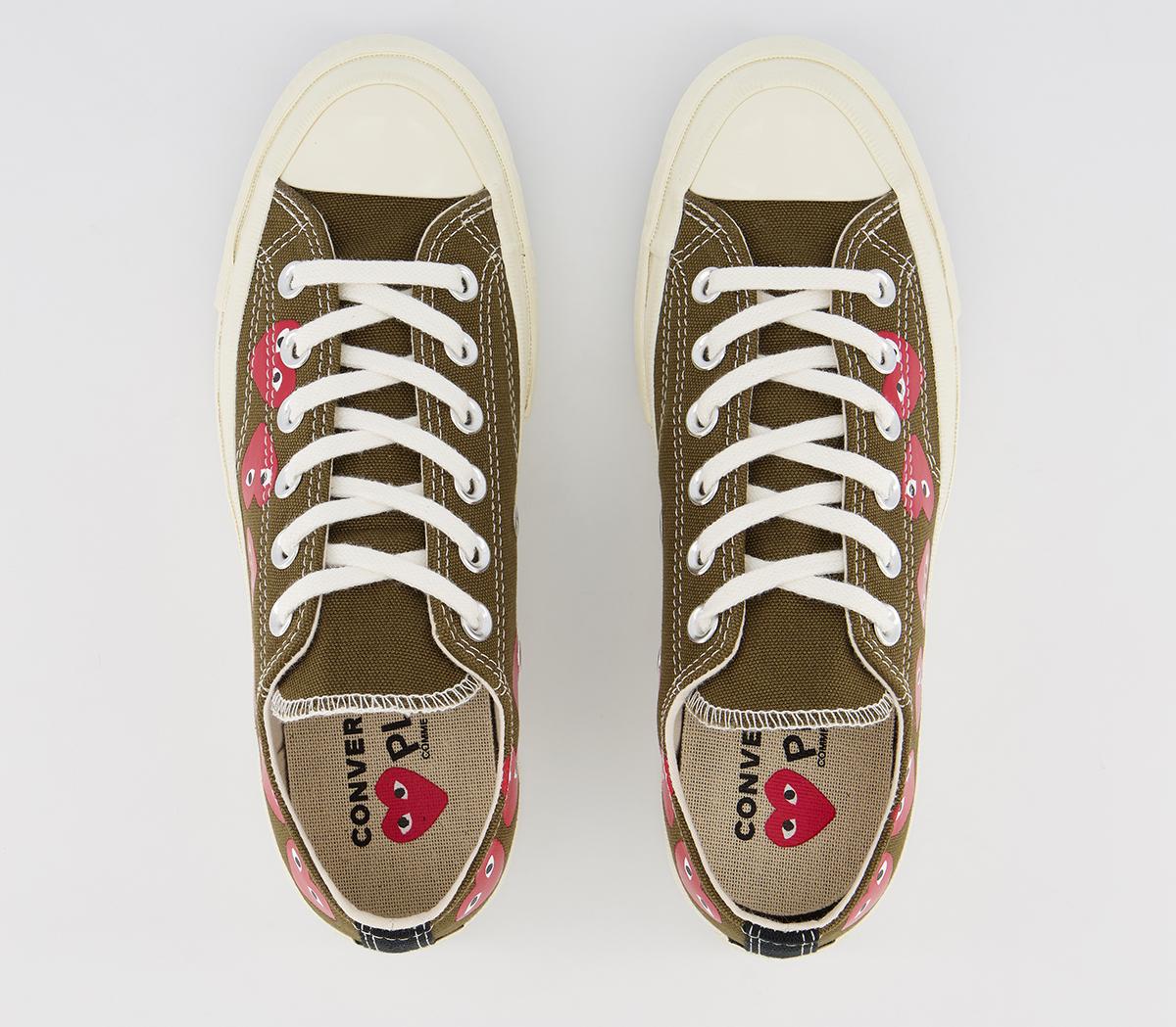 Comme Des GarconsConverse Chuck Taylor Low 70s X PLAY CDG TrainersKhaki