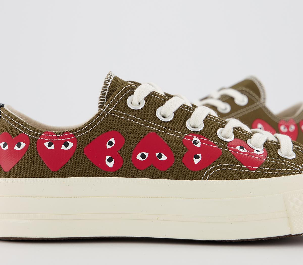 Comme Des GarconsConverse Chuck Taylor Low 70s X PLAY CDG TrainersKhaki
