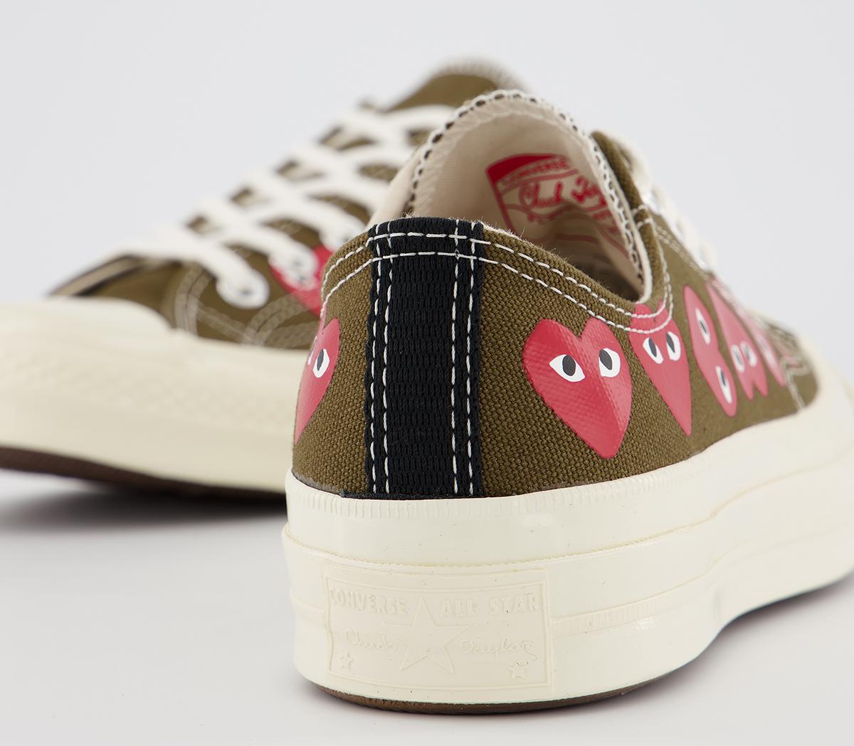 Comme Des GarconsConverse Chuck Taylor Low 70s X PLAY CDG TrainersKhaki