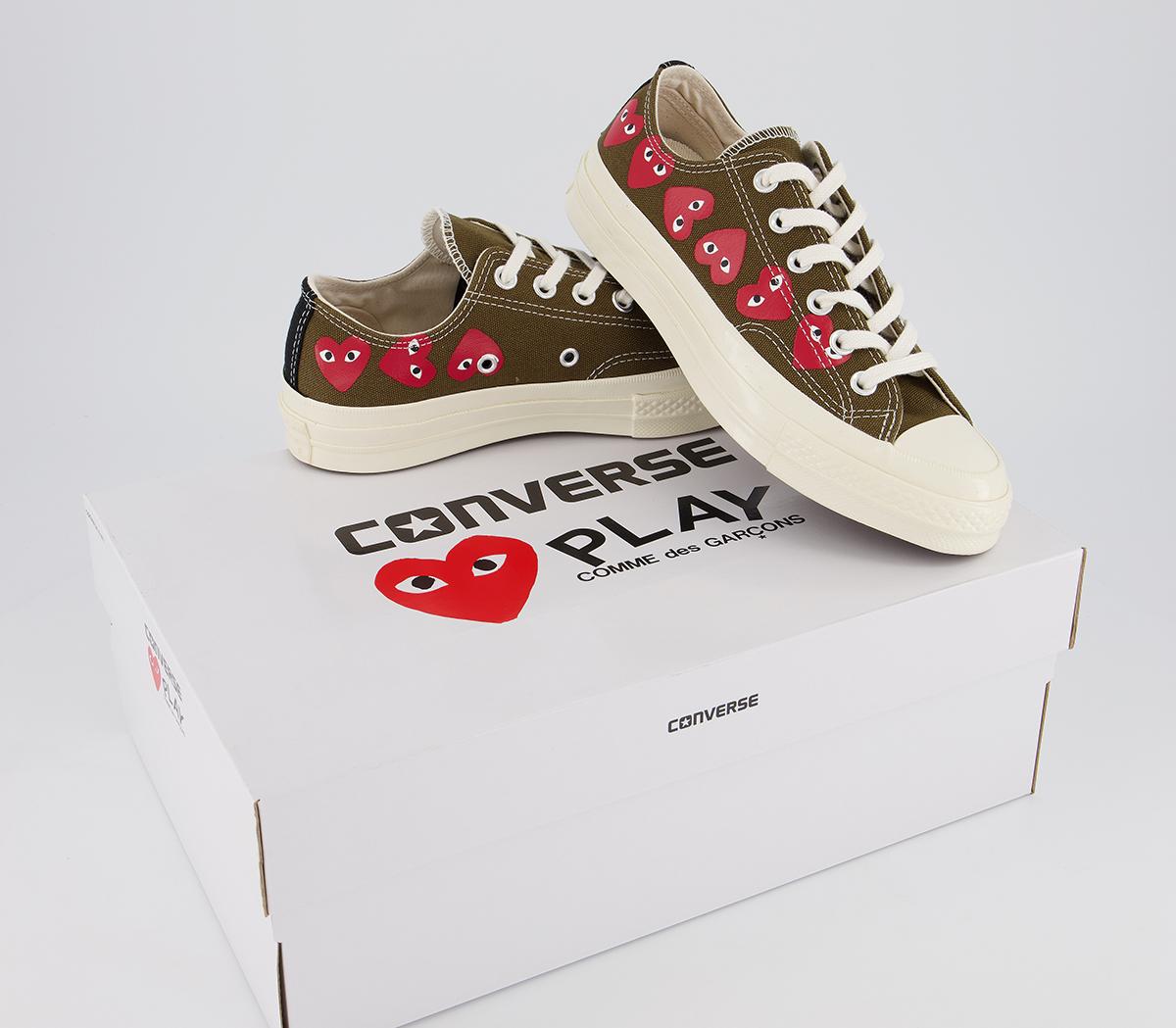 Comme Des GarconsConverse Chuck Taylor Low 70s X PLAY CDG TrainersKhaki