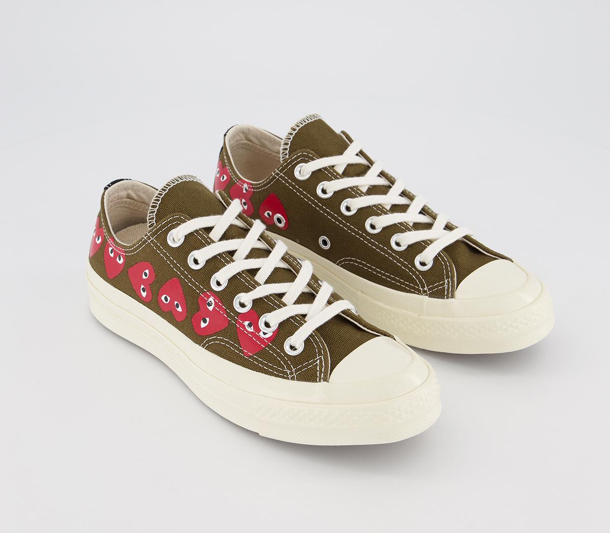 Comme Des GarconsConverse Chuck Taylor Low 70s X PLAY CDG TrainersKhaki